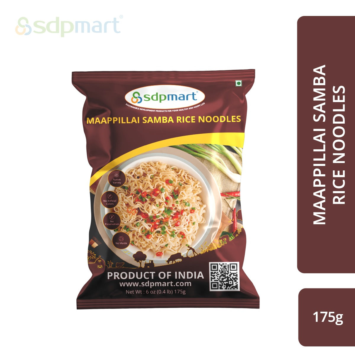 SDPMart Maappillai Samba Rice Noodles 175 Gms