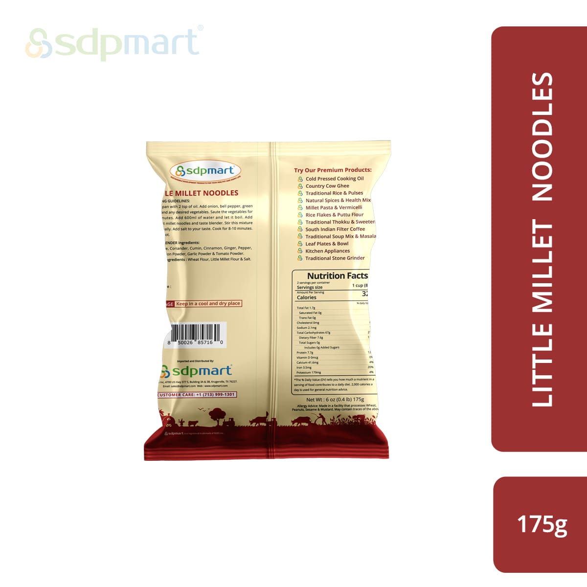 SDPMart Little Millet Noodles 175g