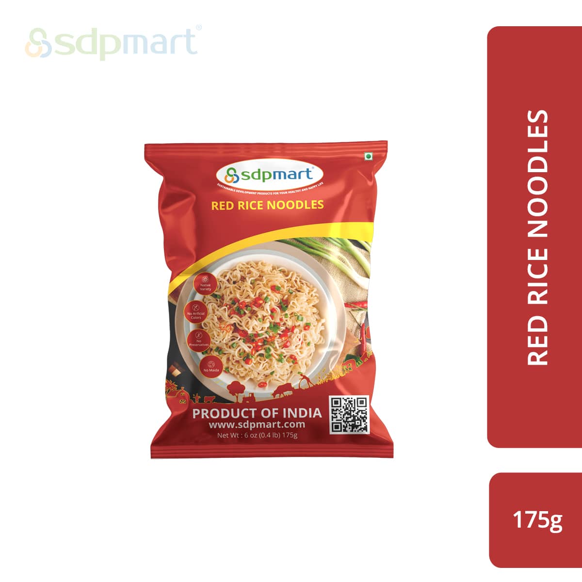 SDPMart Red Rice Millet Noodles 175 Gms