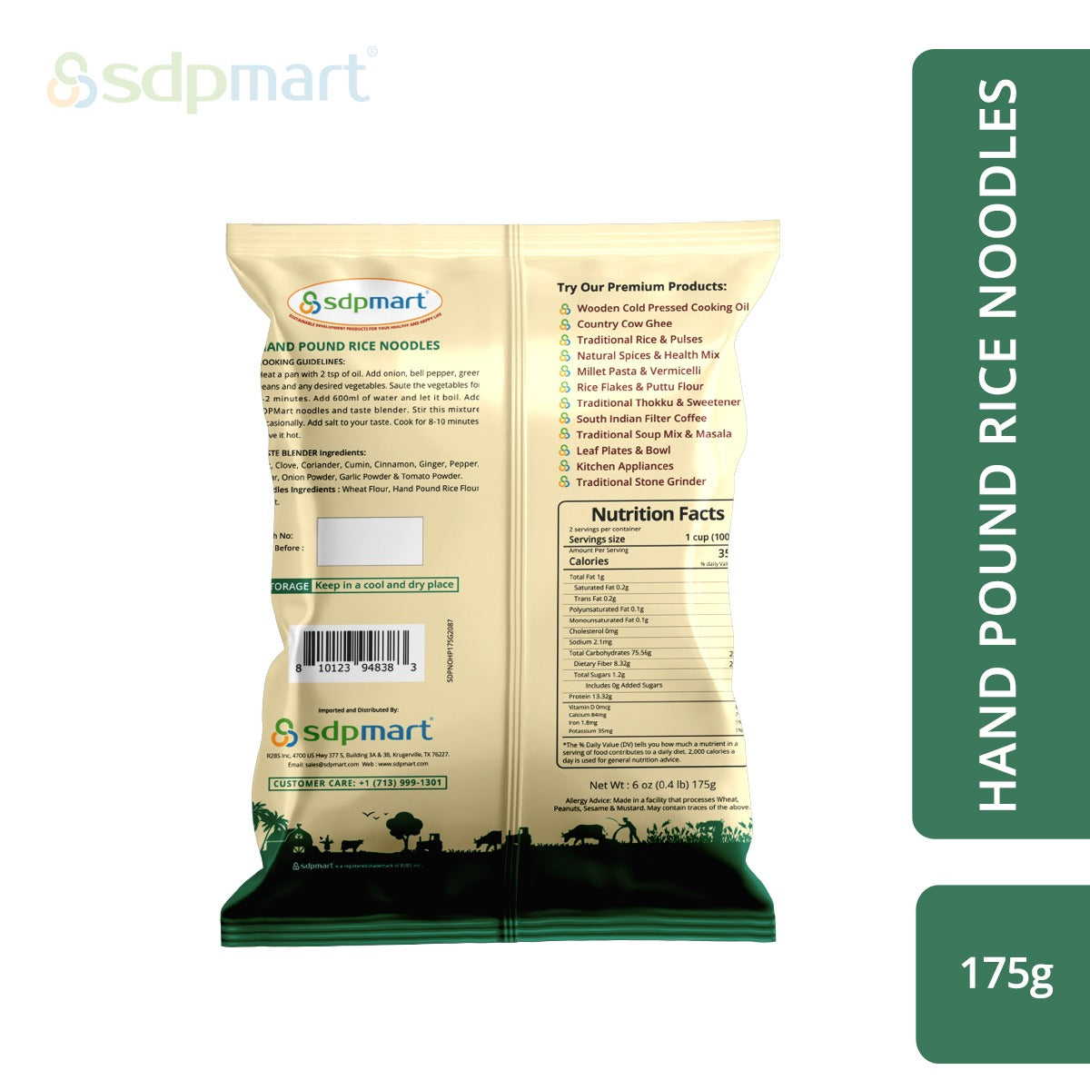 SDPMart Hand Pound Rice Noodles 175 Gms