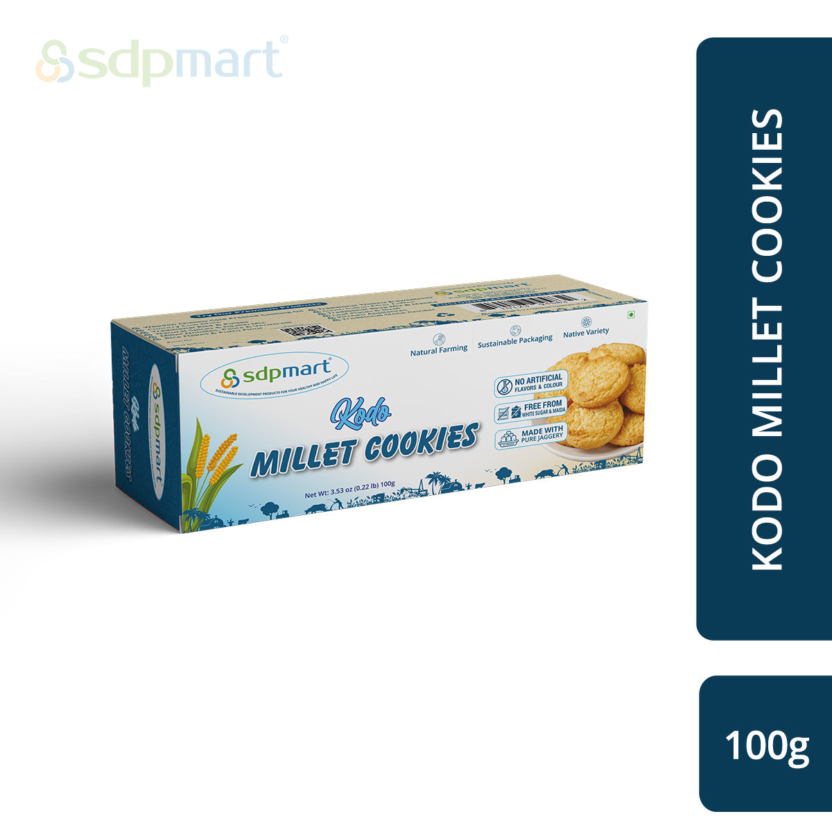 SDPMart Kodo Millet Cookies 100 Gms - SDPMart